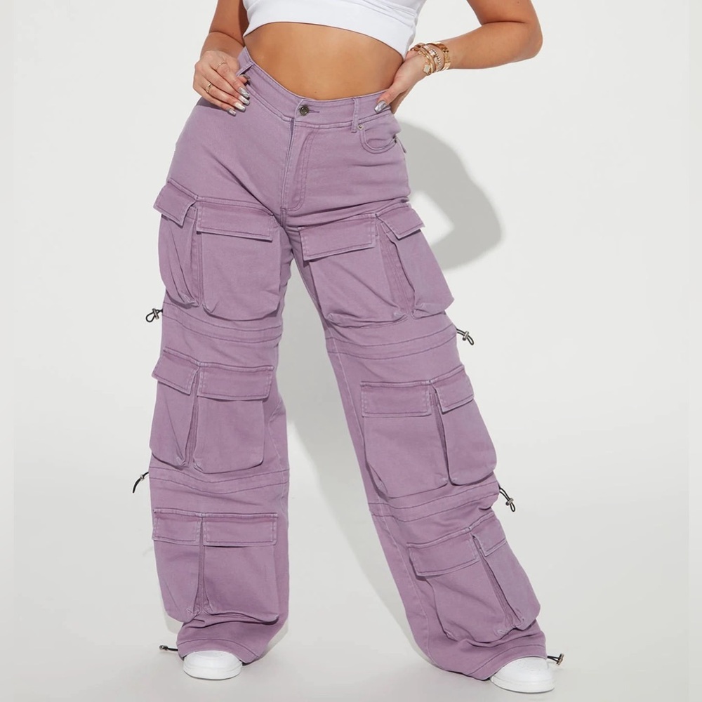 Purple Cargo Pants